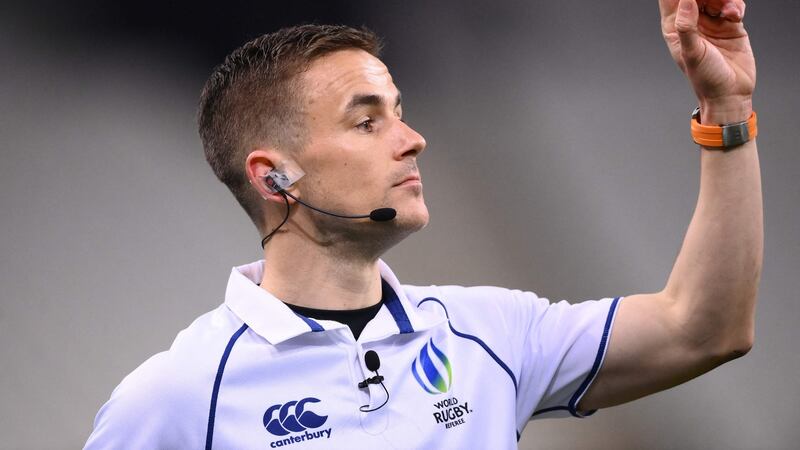 English referee Luke Pearce will have his plate full at reviewing time after the Wales v France game. Photograph: Getty Images