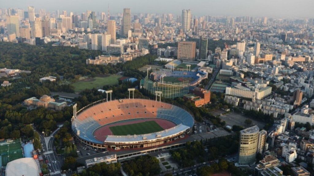 The National Olympic Stadium which will host the opening and closing ceremony of the Tokyo 2020 Olympic Games. Photograph: Getty Images