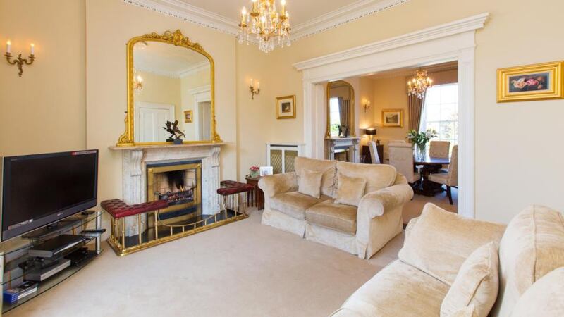 The drawing room at 66 Tritonville Road in Sandymount.
