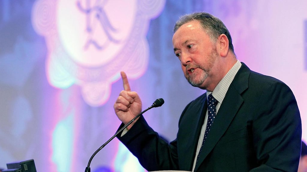 PJ Stone, GRA general secretary, said the promotions system within An Garda Síochána was biased, with the sons or daughters of serving or former senior officers more likely to be promoted than others. Photograph: Conor Ó Mearáin