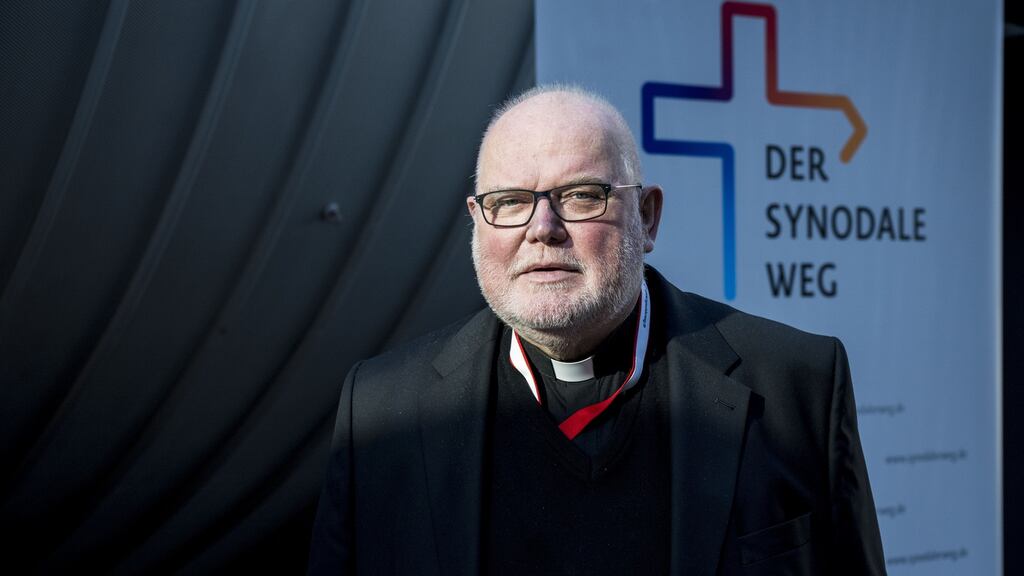 Cardinal Reinhard Marx: has yet to address a key accusation in the Munich abuse report, that former pope Benedict, during his time as archbishop of Munich, was aware of abusing priests in his archdiocese. Photograph: Thomas Lohnes/Getty Images