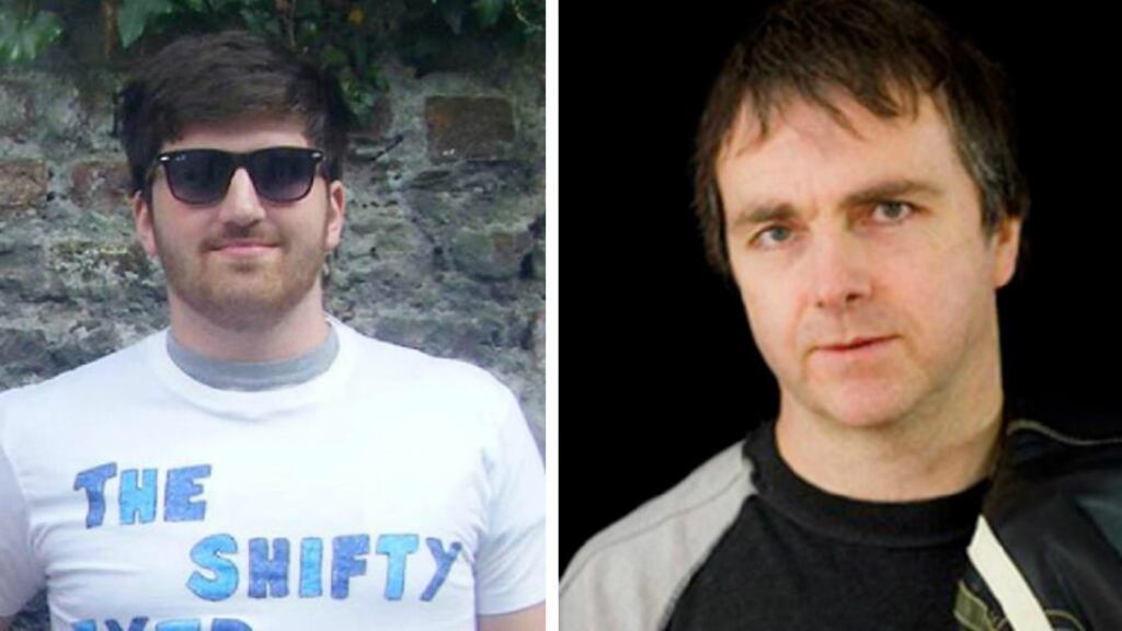 Barry Davis Ryan (left) who is missing feared drowned off the coast of West Cork and Barry Ryan senior, who drowned in the same incident on Tuesday. Photographs: Provison