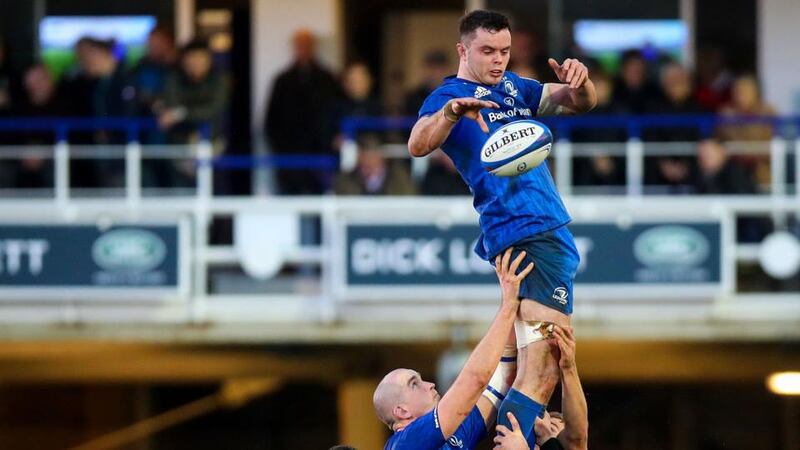 James Ryan was named man of the match as Leinster edged out Bath. Photograph: Tommy Dickson/Inpho