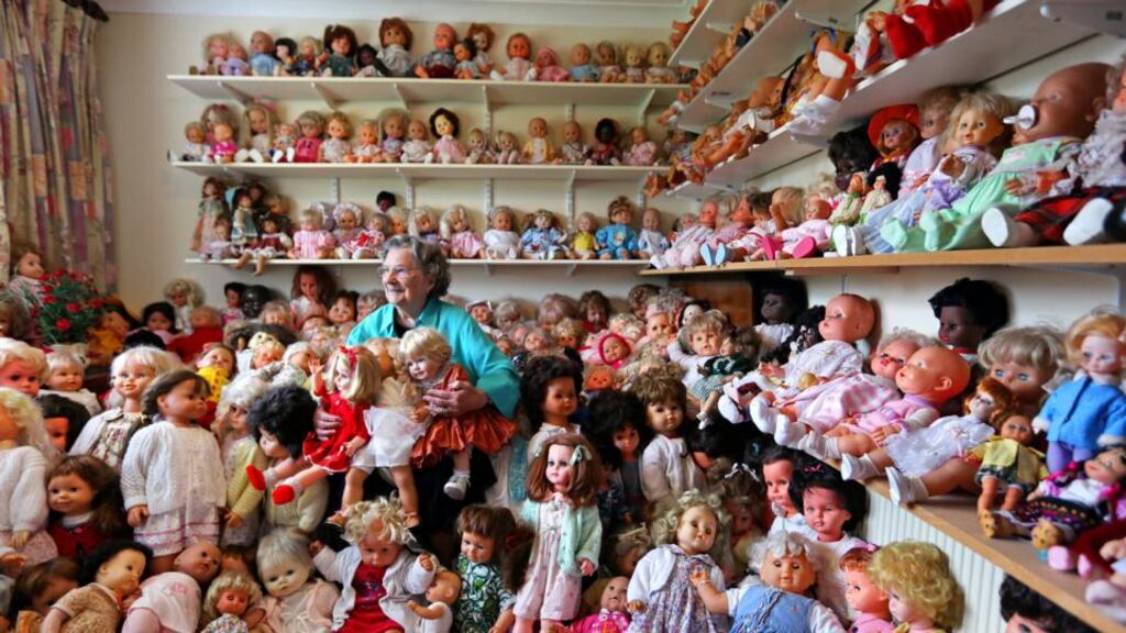 Mary Hickey and her doll collection at her home in Ashbourne Co Meath. Photograph: Marc O’Sullivan