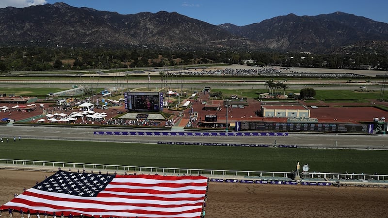 A general view of Santa Anita in California. Photograph: Sean M Haffey/Getty