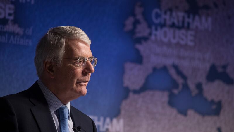 Sir John Major: The former prime minister called uncertainties over the Border a “serious threat” to the peace process. Photograph: EPA/Will Oliver