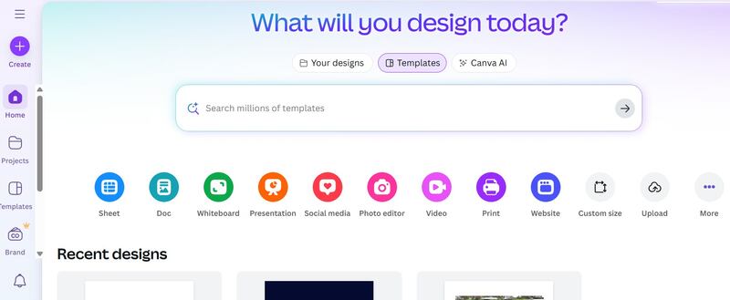 Canva offers a free version of its editing software but also a subscription-based Pro and Team Pro version