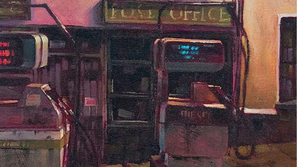 Dave West’s Post Office is part of the Diamonds and Rust exhibition at The Doorway Gallery in Dublin.