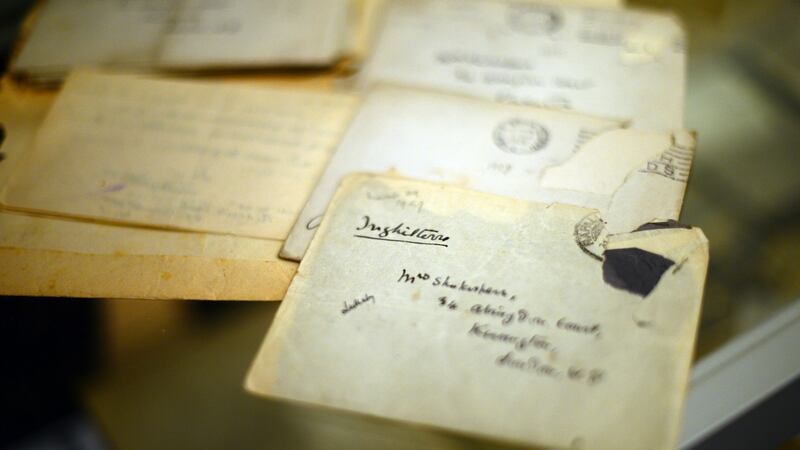 The Yeats Family Collection is due to go on sale in Sotheby’s in London, and includes letters to WB Yeats’s first lover Olivia Shakespeare. Photograph: Bryan O’Brien