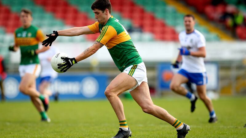 Tony Brosnan in action for Kerry against Monaghan in the Allianz Football League Division 1 match in Inniskeen. Photograph: Ryan Byrne/Inpho