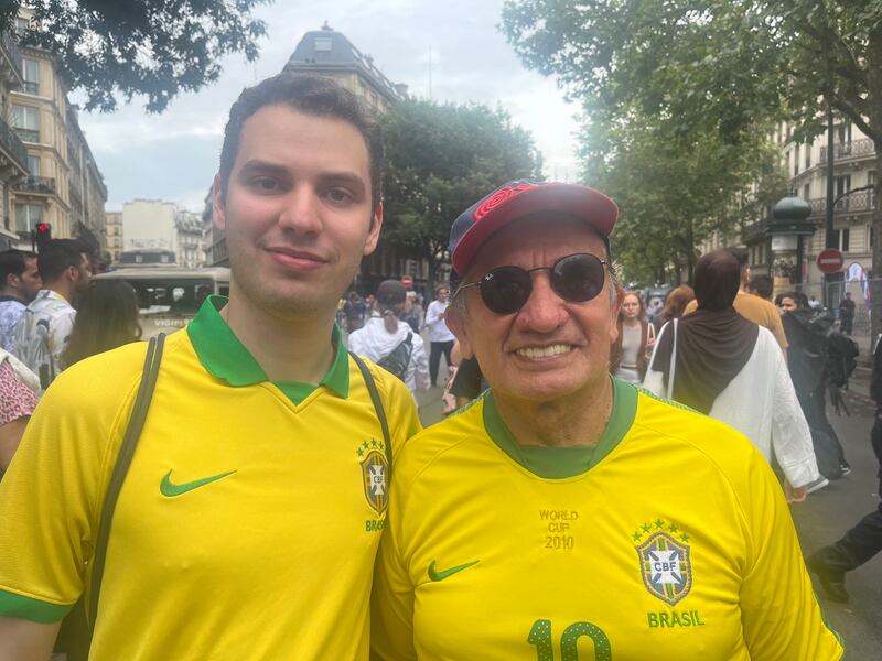 João Paulo Fontoura Nogueira, with his uncle, Geraldo Nogueira, from Brazil.
