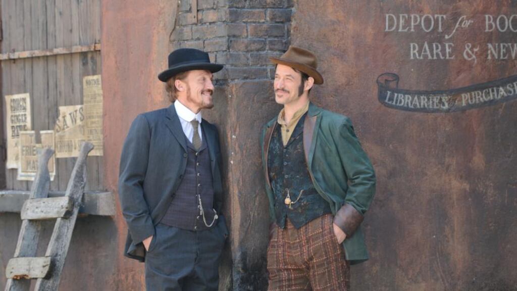 Ripper Street, shot in Dublin and starring Jerome Flynn and Adam Rothenberg, was one of the biggest revenue generators for the Irish film industry in 2013.   Photograph: Alan Betson/The Irish Times