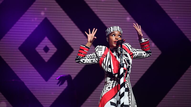 Janelle Monáe: a tailspin of choreography and energy Photograph: Leon Neal/Getty Images