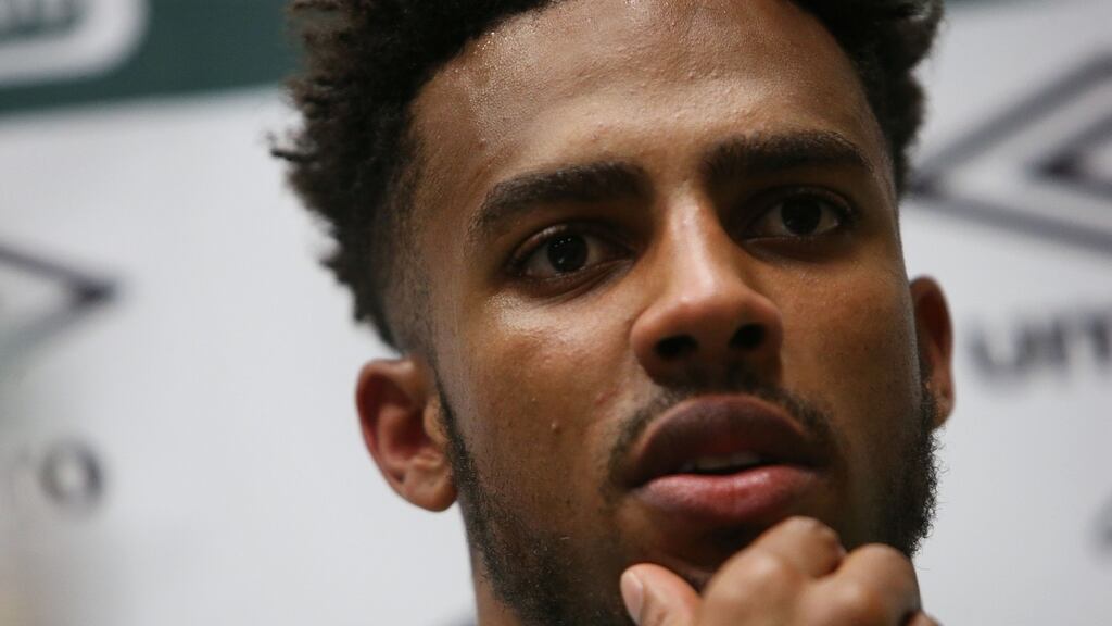 Republic of Ireland’s Cyrus Christie: ‘I had a thing with 15 posts on Instagram and five comments minimum were racist.’ Photograph: Brian Lawless/PA Wire
