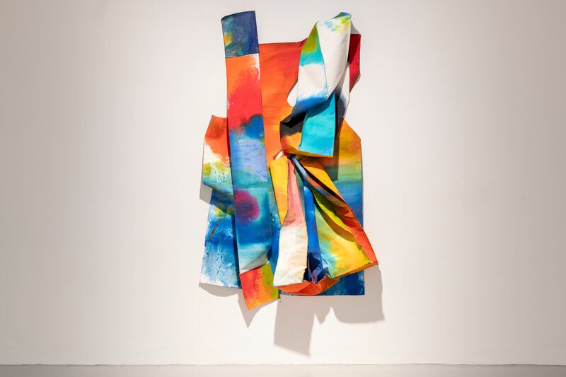 Sam Gilliam: Sewing Fields, at Imma. Photograph: Louis Haugh