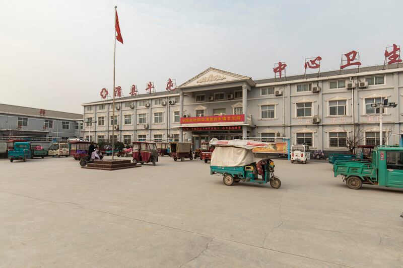 A community health centre in Niutun, in the Henan Province of China. Henan, a province where nearly half of the population lives in rural areas, said that almost 90 per cent of its inhabitants had already been infected with coronavirus. Photograph: Qilai Shen/New York Times