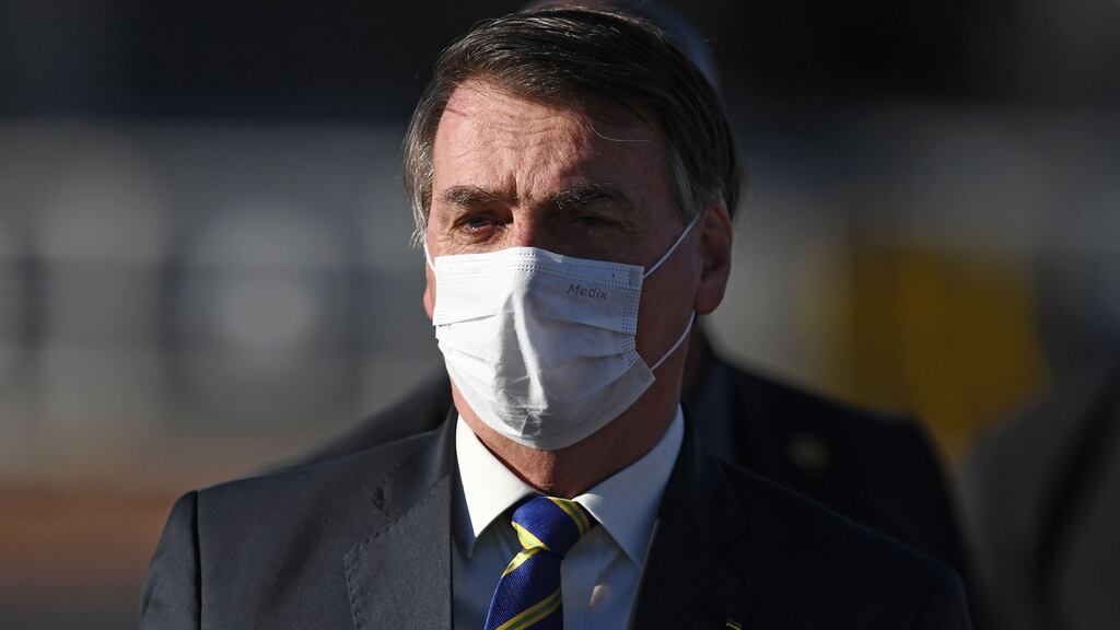 Brazil’s president, Jair Bolsonaro. Photograph: Evaristo Sa/AFP via Getty Image