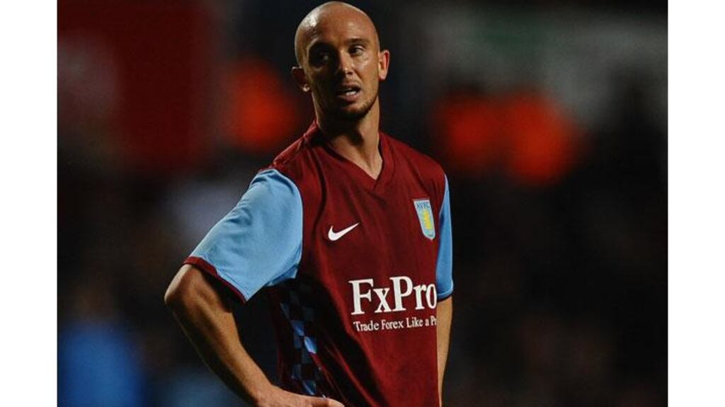 Stephen Ireland has agreed to join Newcastle United from Aston Villa in a loan deal until the end of the season. Photograph: Laurence Griffiths/Getty Images