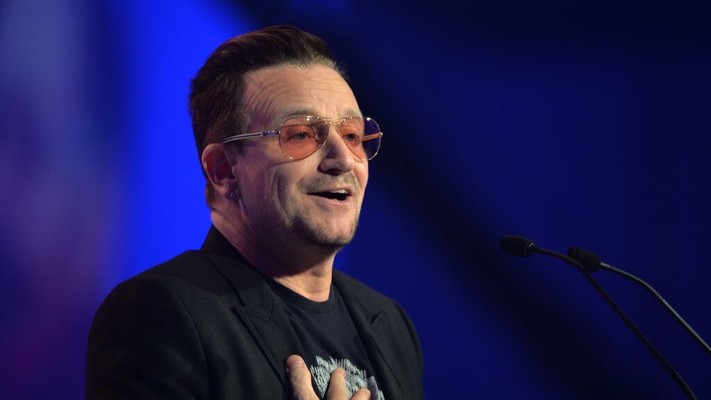 A taxi driver, who was suing rock star Bono in the Circuit Civil Court for €60,000 damages for personal injuries, has died. File photograph: Alan Betson / The Irish Times.
