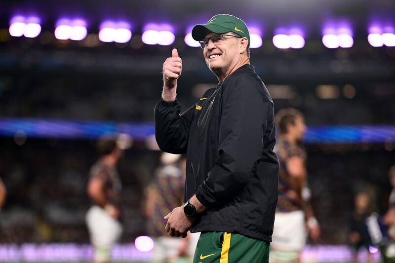 South Africa head coach Rassie Erasmus. Photograph: Hannah Peters/Getty Images