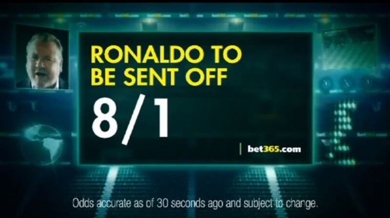 In-play ads are an example of a new age trend in interactive advertising, according to Professor David Forrest. Photo: Screenshot