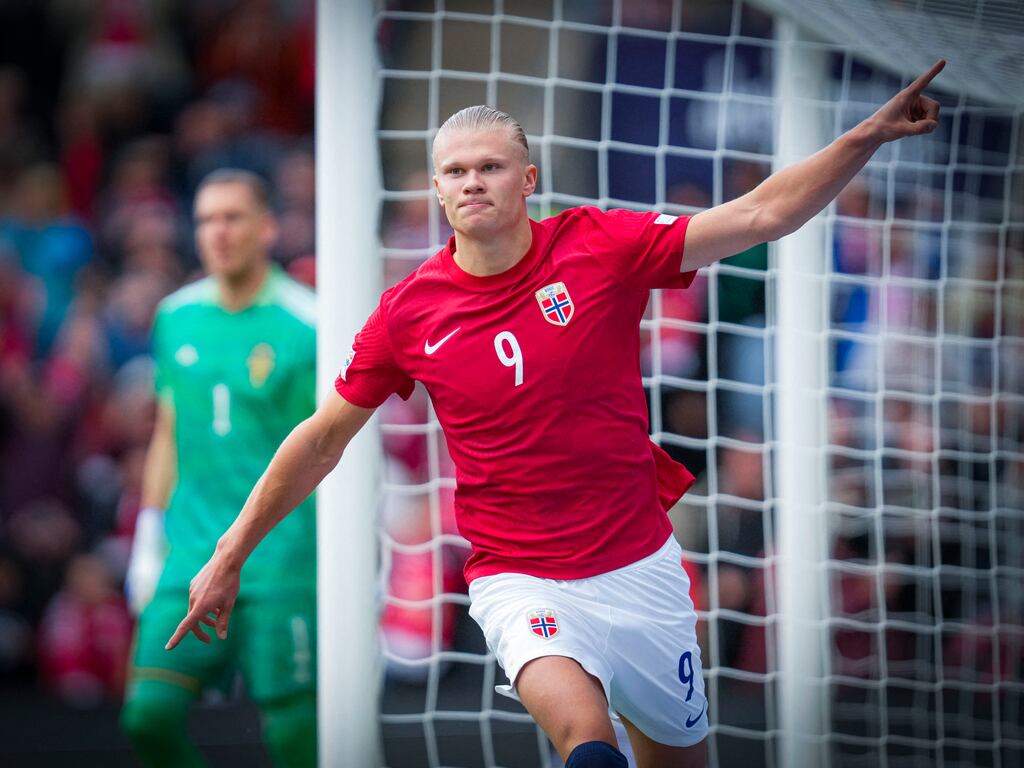 Erling Haaland and Norway are in line to take on the Republic of Ireland in a November friendly at the Aviva Stadium. Photograph: Beate Oma Dahle/NTB/AFP via Getty Images