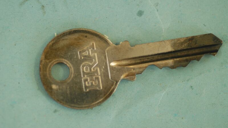 The key found on an unidentified man in Galway in 2014 that ultimately led to his recent identification. Photograph: The Irish Times
