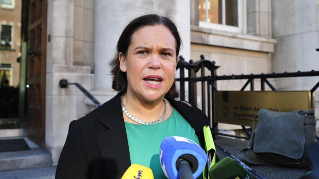 Sinn Féin deputy leader Mary Lou McDonald has withdrawn a request for the Public Accounts Committee to reconvene urgently for a discussion on a land deal involving National Assets Management Agency. Photograph: Aidan Crawley.