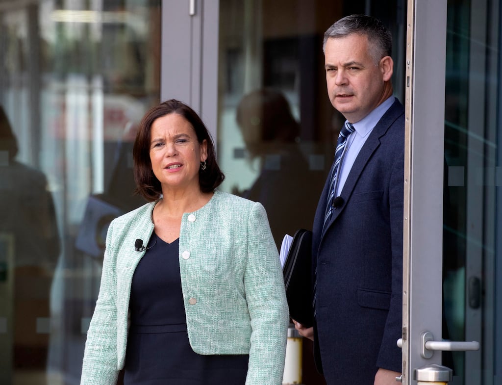 Sinn Féin President Mary Lou McDonald and spokesperson on Finance Pearse Doherty. Photograph: Colin Keegan/Collins Dublin