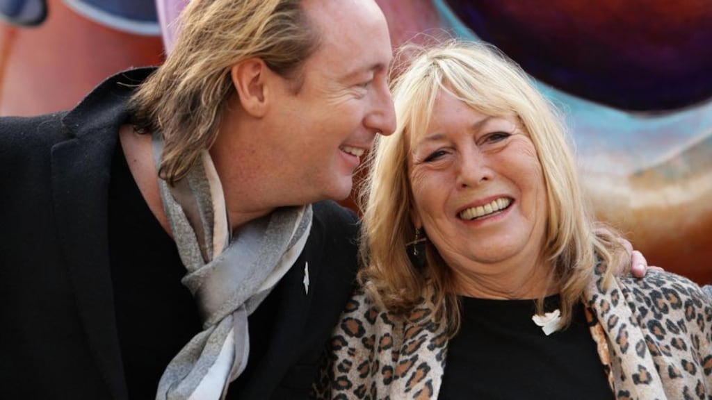 File photograph of Julian and Cynthia Lennon. Photograph: Dave Thompson/PA Wire