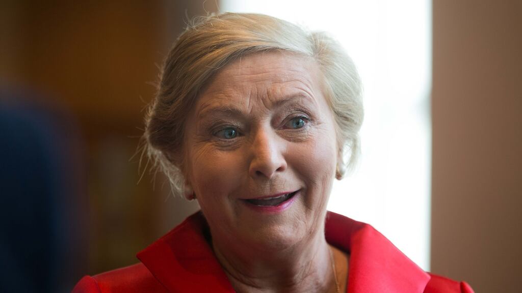 Tánaiste and Minister for Justice Frances Fitzgerald has said getting twomen into positions of power and decision-making has been disappointingly slow. Photograph: Collins
