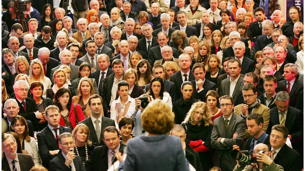 President Mary McAleese at the National Gallery of Ireland: “The Cambridge Social History of Modern Ireland” bristles with provocative questions and conclusions. Photograph: Bryan O’Brien