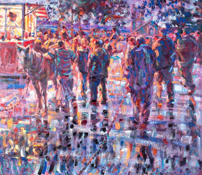 Fish & Chip Van, Tallow Horse Fair by Arthur Maderson