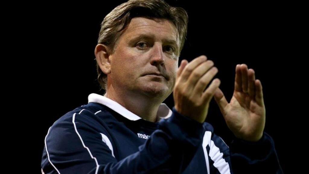 Limerick manager Martin Russell: had his unbeaten run ended by Derry City.