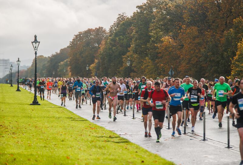 A view of competitors in the Phoenix Park during the recent Irish Life Dublin Marathon. Photograph: Tom Maher/Inpho