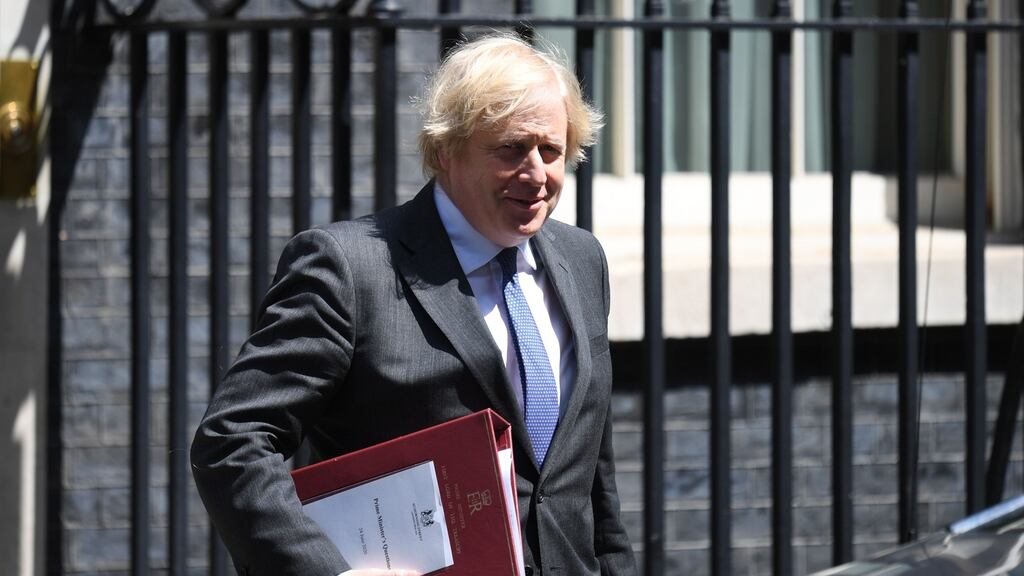 Fintan O’Toole: ‘It is probable that Johnson’s slovenly response has ended up killing more than 20,000 people’ Photograph: Neil Hall/EPA.