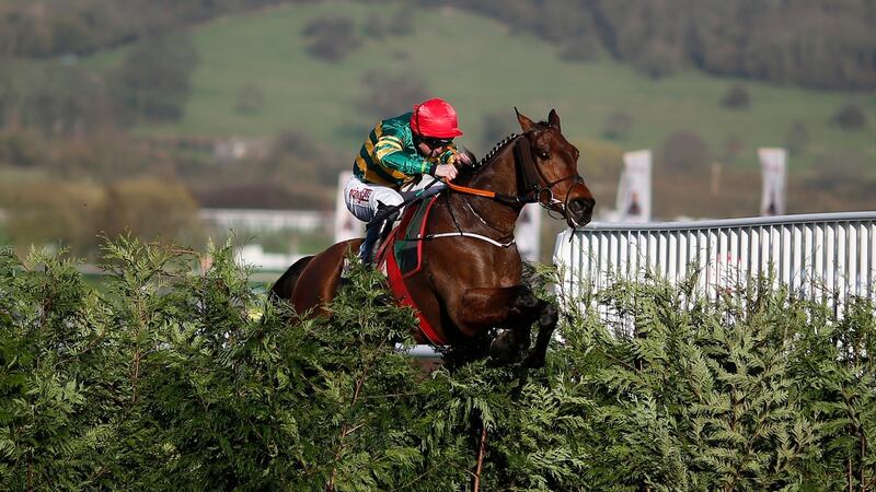 Jamie Codd riding Cause Of Causes to win The Glenfarclas Steeple Chase at Cheltenham. Photograph: Alan Crowhurst/Getty Images