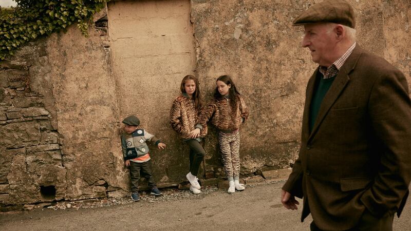 An “off moment” photograph of pony kids in Stella McCartney’s A/W kids collection. Photograph: Ronan Gallagher