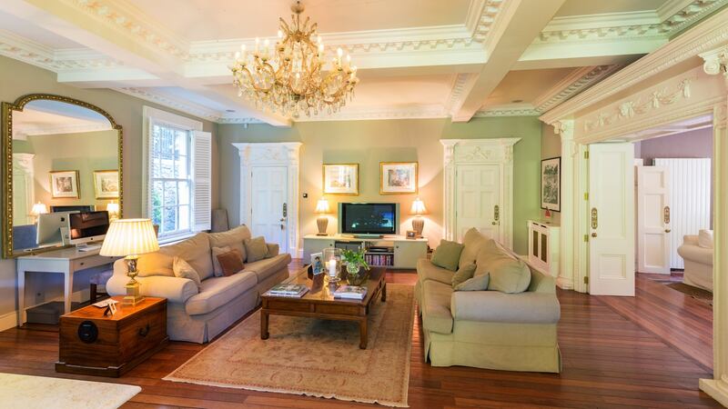 Living room at Eagle Lodge, Blackrock, Co Dublin