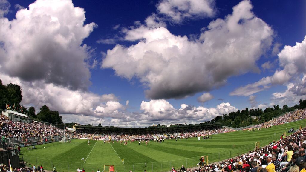 St Tiernach’s Park in Clones, Co Monaghan.  Mayo women’s football team will play Cavan in the town  on Saturday. Photograph: Cathal Noonan/Inpho