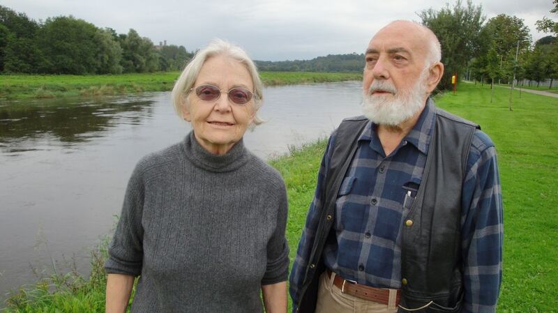Thomas Kinsella with his wife Eleanor. Photograph: RTÉ