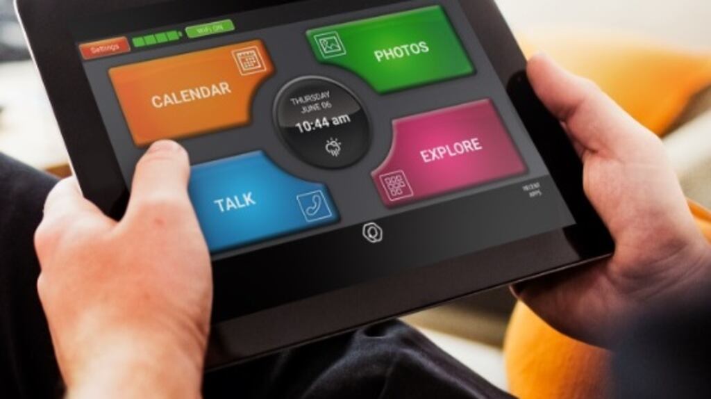 Acorn tablet: has simple layout and guidance for those less familiar with technology.