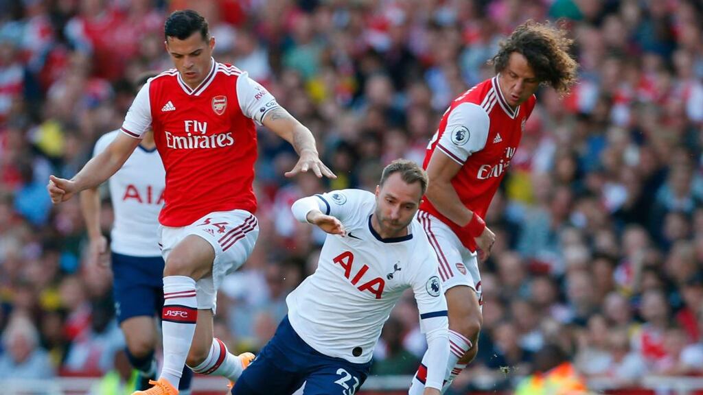 Arsenal’s defence was exposed again against Tottenham last weekend. Photograph: Getty Images