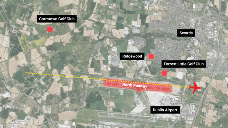 Dublin airport runway golf clubs
