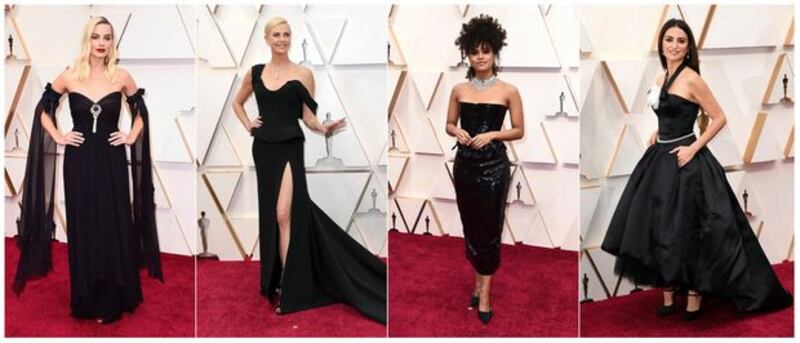 Margot Robbie, Charlize Theron, Zazie Beetz and Penelope Cruz. Photographs: AP