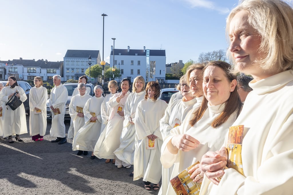 Lay Catholics commissioned by Archbishop Francis Duffy at St Muredach's Cathedral, Ballina, Co Mayo. Photograph: Eamonn O'Boyle