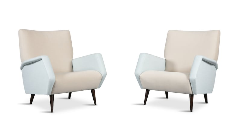 Lot 39, Pair of Gio Ponte model 803 armchairs, €2,000-€3,000