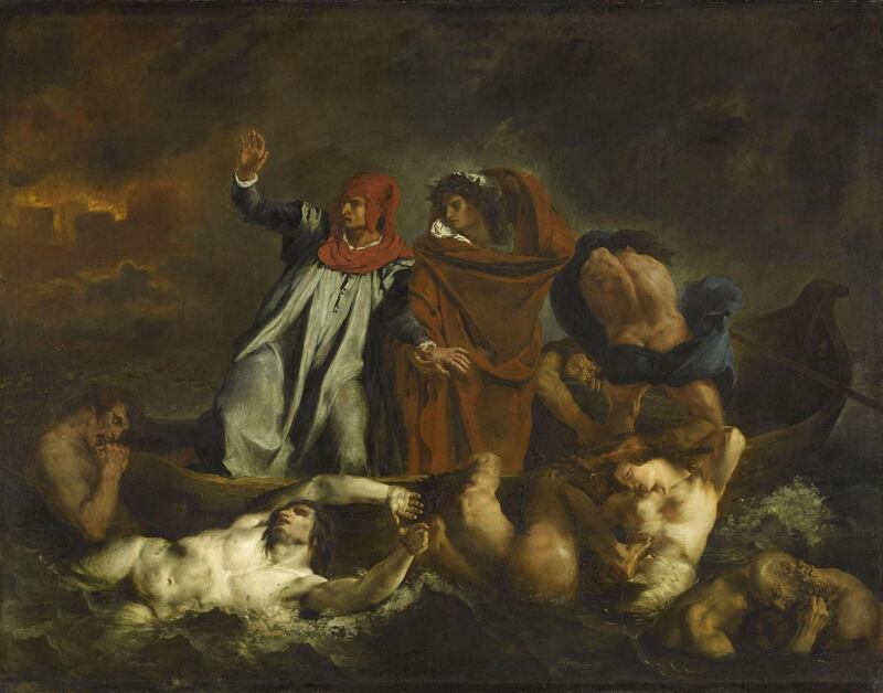 Delacroix: The Barque of Dante; 1822. Courtesy of the Louvre, Paris
