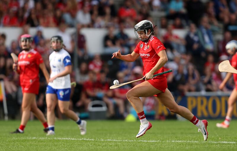 Saoirse McCarthy of Cork during last month's All-Ireland semi-final against Waterford at Nowlan Park. Photograph: Bryan Keane/Inpho