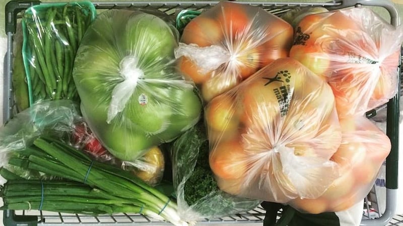 Stocking up on supplies for the journey.